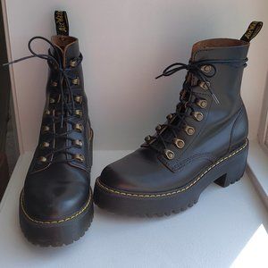 Dr. Marten's Leona Platform Boots size US 8 Black